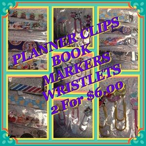 Planner Clips, Book Markers & Wristlets